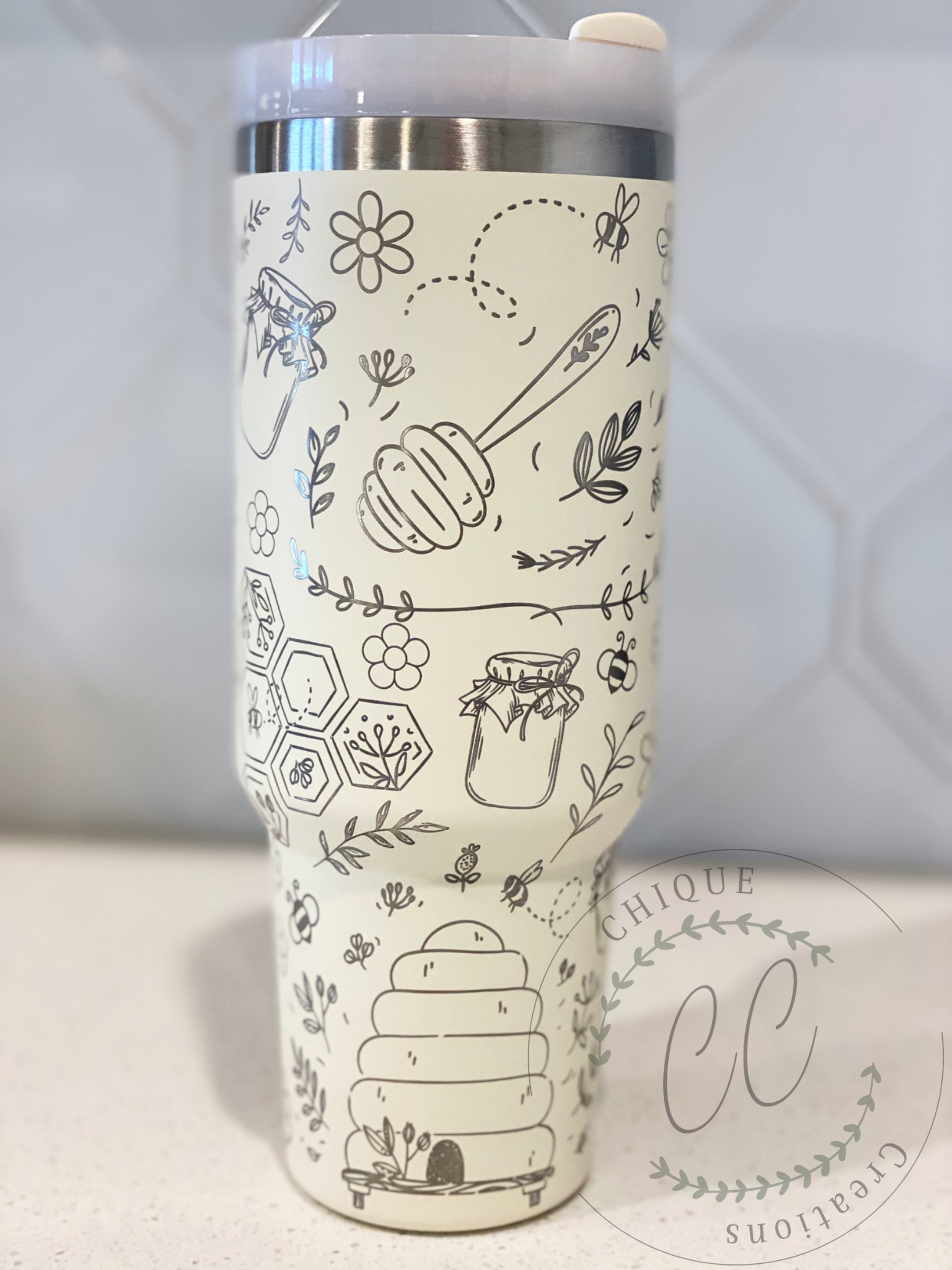 40oz Stanley Quencher - Engraved Medical Pro Design Full Wrap w