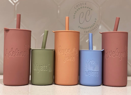 Silicone Kids Cups, Customizable, Engraved