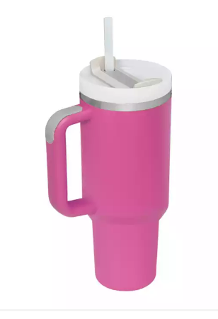 40oz H2.0 Quencher Flowstate Tumbler, Soft Matte, White Lid With Straw