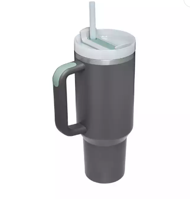 40oz H2.0 Quencher Flowstate Tumbler, Soft Matte, White Lid With Straw