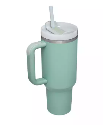 40oz H2.0 Quencher Flowstate Tumbler, Soft Matte, White Lid With Straw