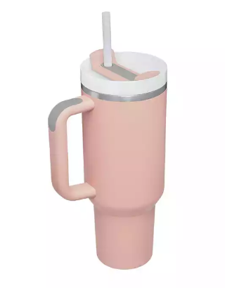40oz H2.0 Quencher Flowstate Tumbler, Soft Matte, White Lid With Straw