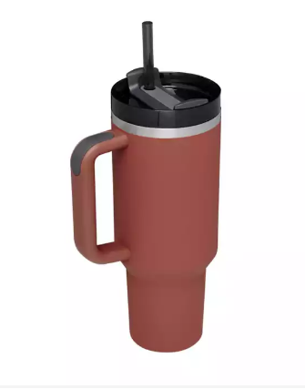 40oz H2.0 Quencher Flowstate Tumbler, Soft Matte, White Lid With Straw