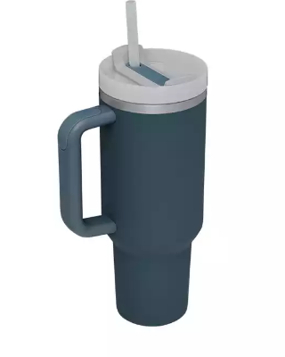 40oz H2.0 Quencher Flowstate Tumbler, Soft Matte, White Lid With Straw