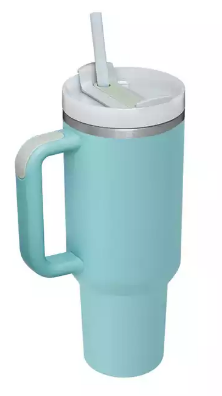 40oz H2.0 Quencher Flowstate Tumbler, Soft Matte, White Lid With Straw