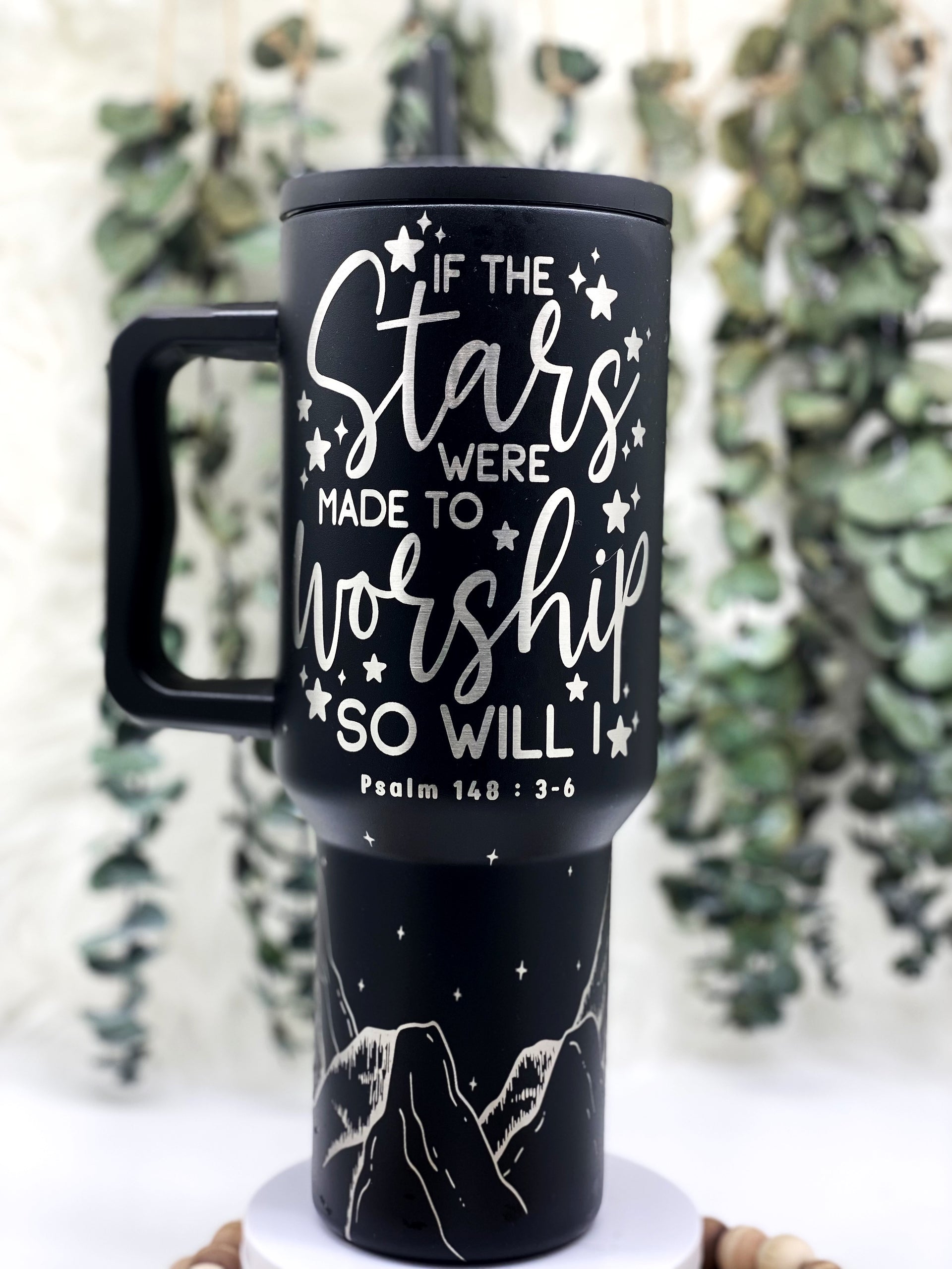 Laser Engraved Star Wars Tumbler With Handle, Stanley